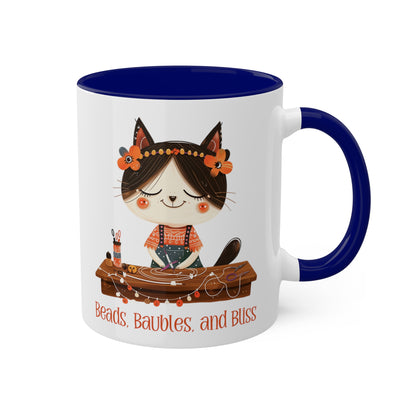 Kitty Cat Jewelry Making Mug