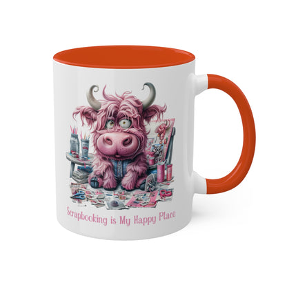 Highland Cow Scrapbooking Mug