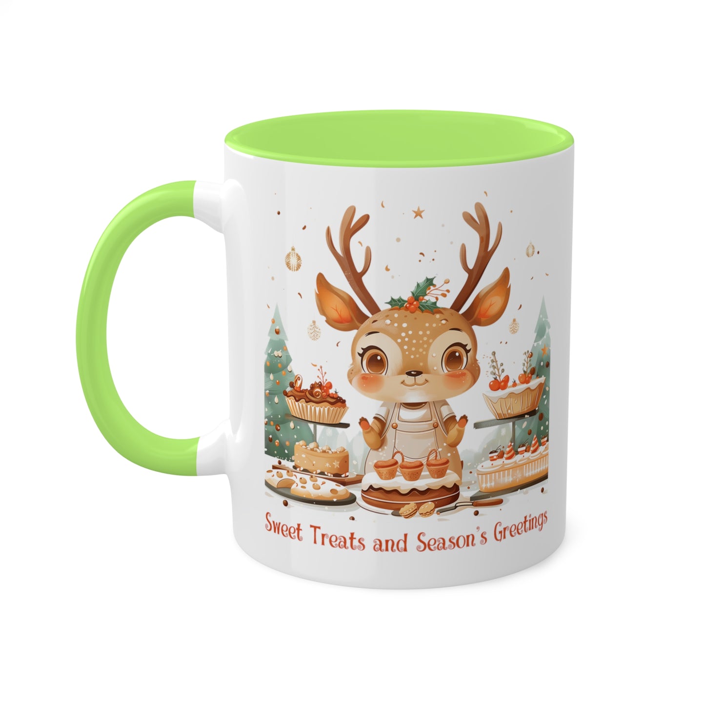 Deer Christmas Baker Mug