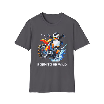 Penguin Dirt Biker Softstyle T-Shirt