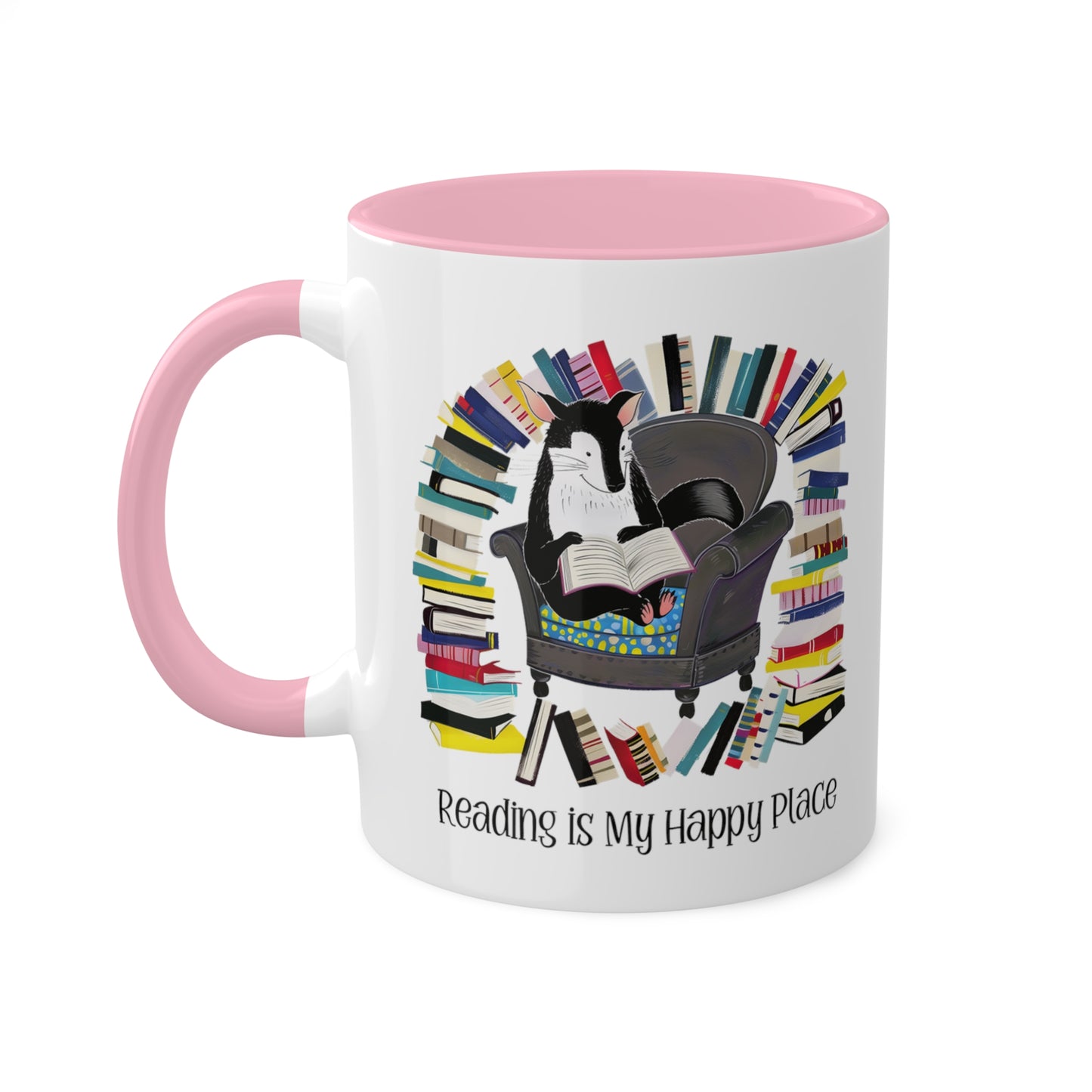 Skunk Reading Mug