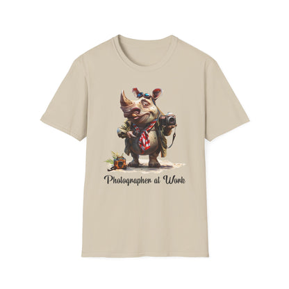 Rhino Photographer Softstyle T-Shirt