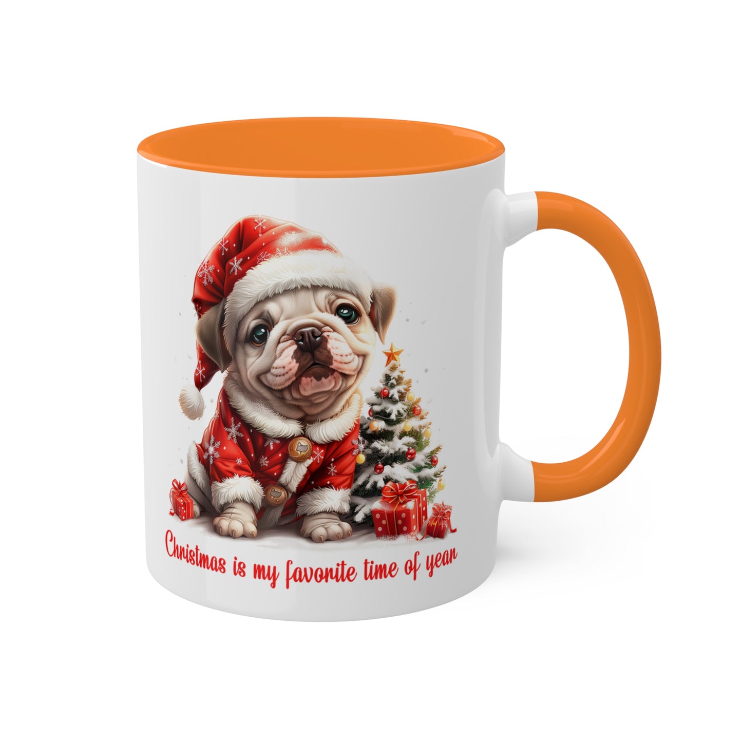 Bulldog Christmas Mug