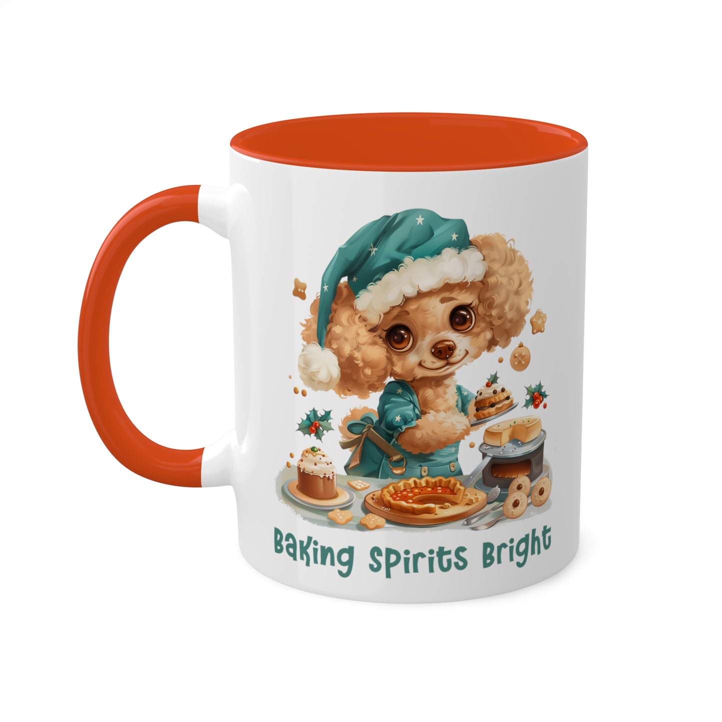 Poodle Christmas Baker Mug