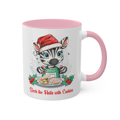 Zebra Christmas Baker Mug