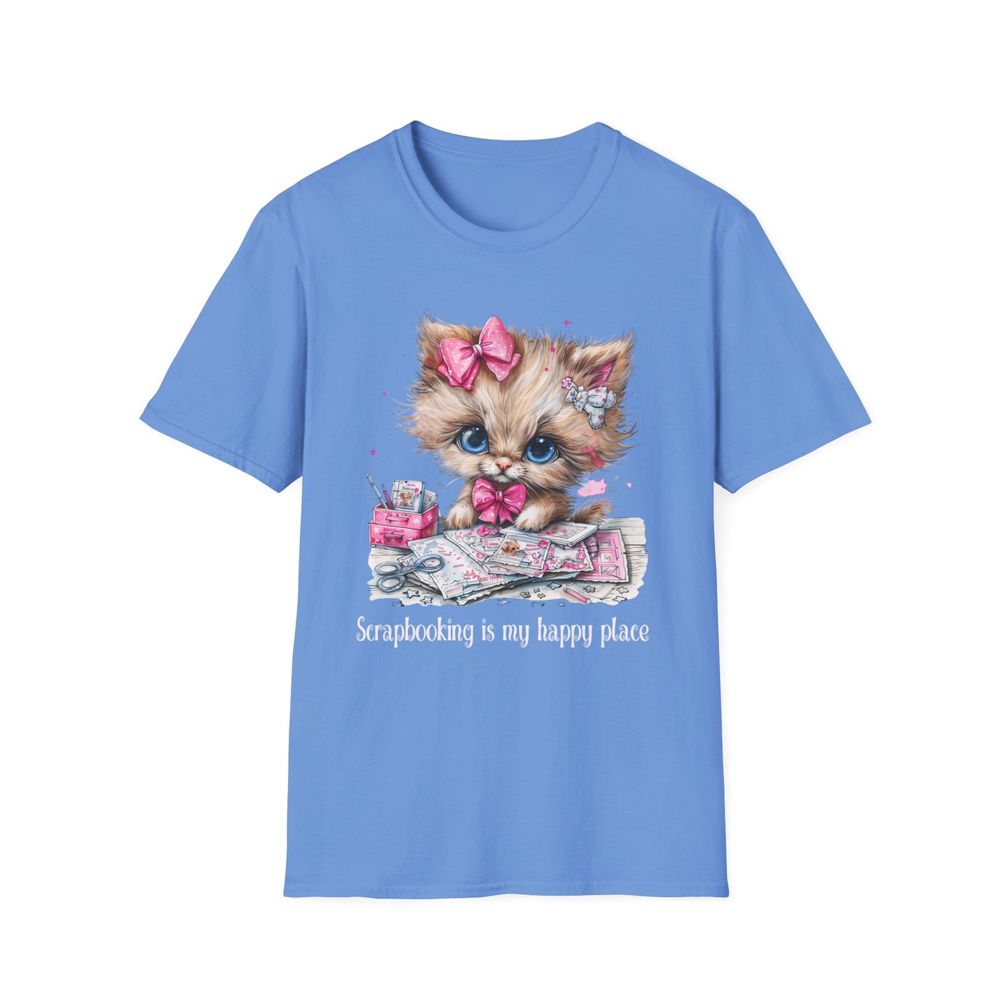 Cat Scrapbooker Softstyle T-Shirt