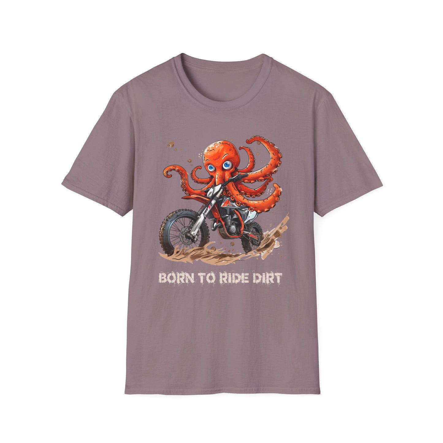 Octopus Dirt Biker Softstyle T-Shirt