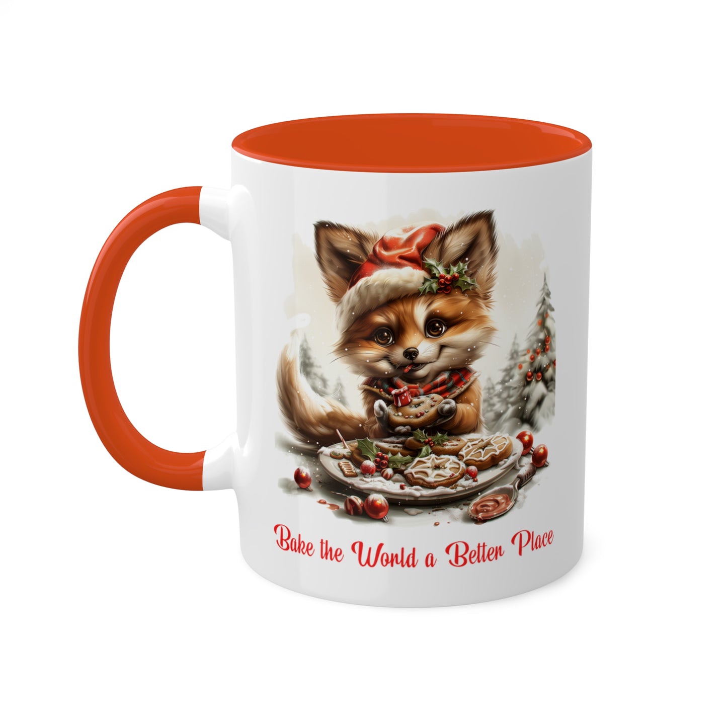 Fox Christmas Baker Mug