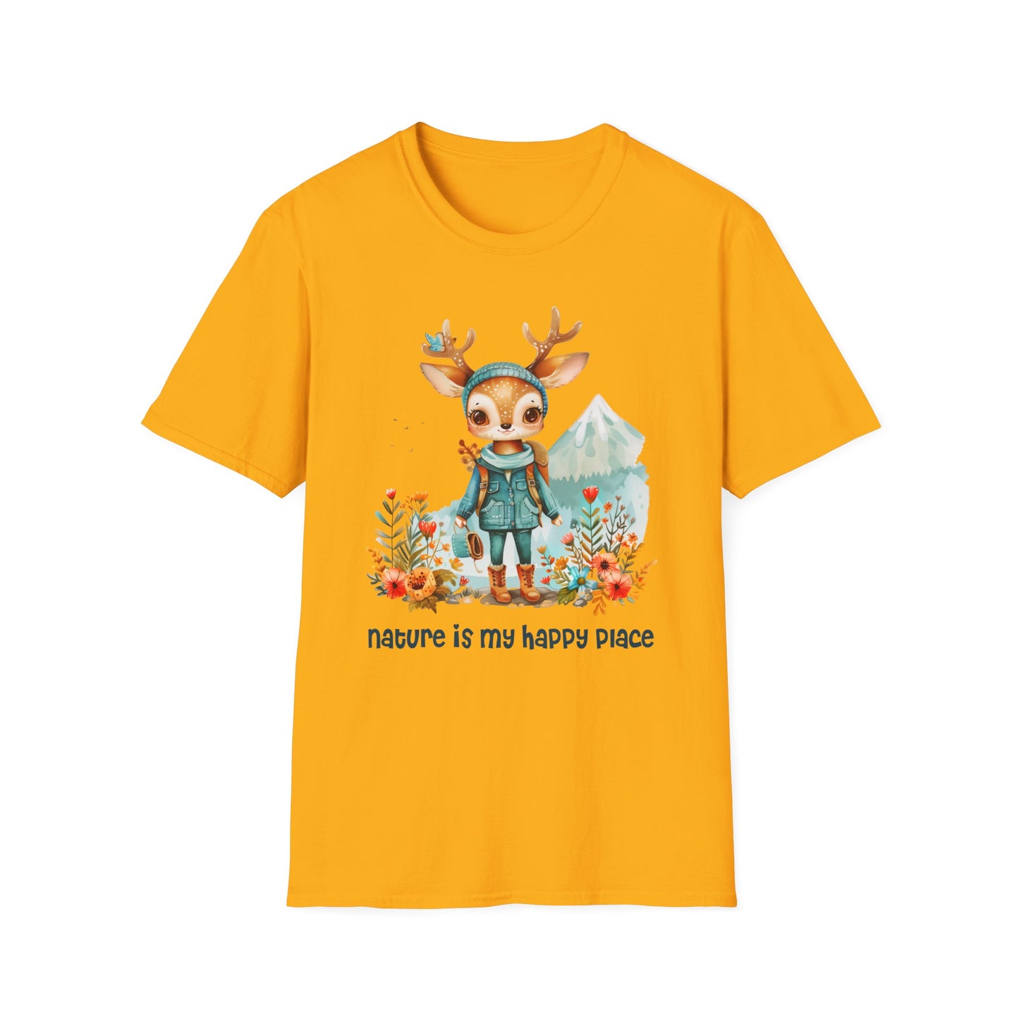 Deer Hiker Softstyle T-Shirt