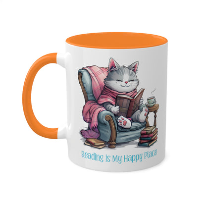 Cat Reading Mug