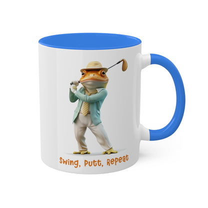 Frog Golfer Mug