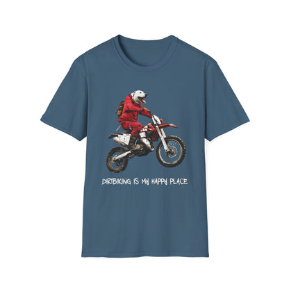 Dog Dirtbiker Softstyle T-Shirt