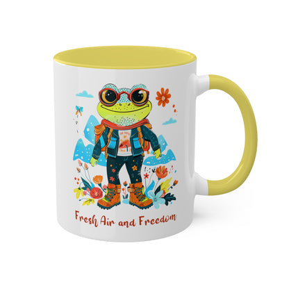 Frog Hiker Mug