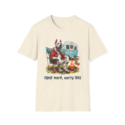 Great Dane Dog Camper Softstyle T-Shirt