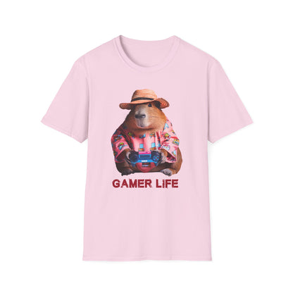 Capybara Gamer Unisex Softstyle T-Shirt