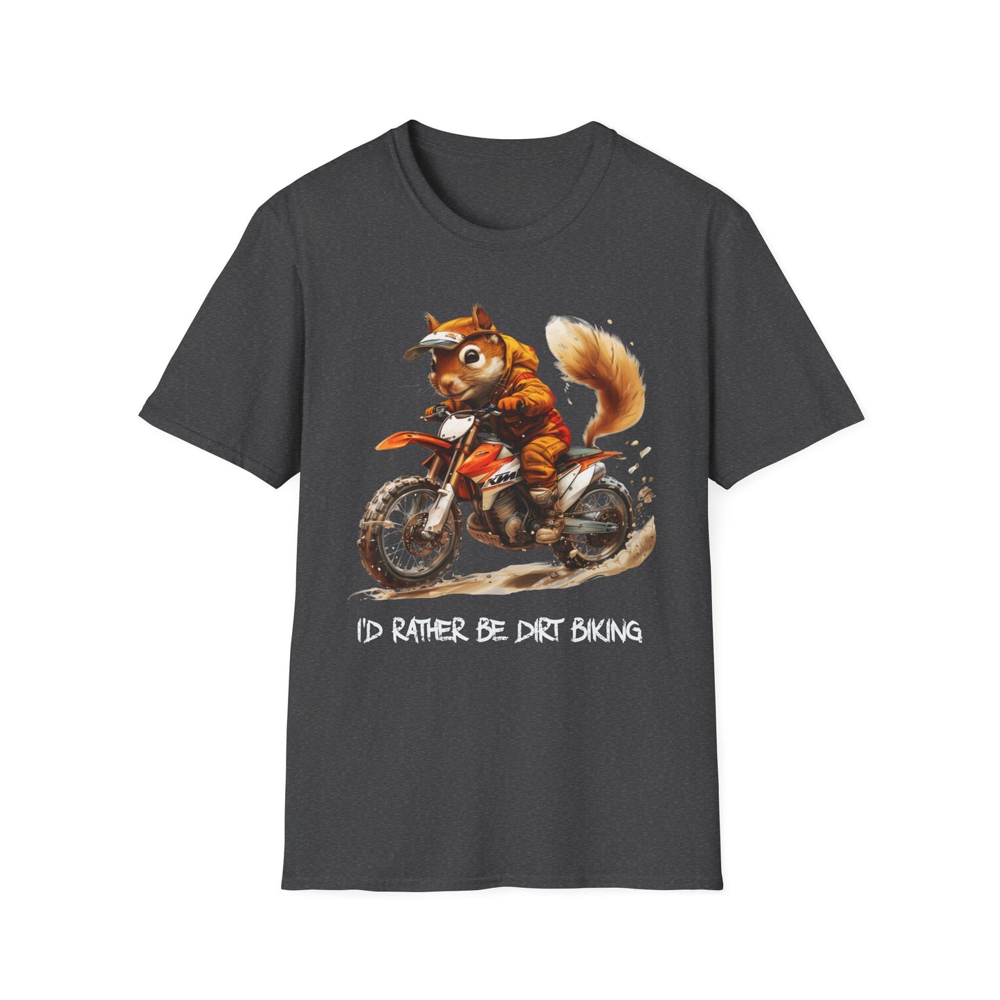 Squirrel Dirt Biking Softstyle T-Shirt