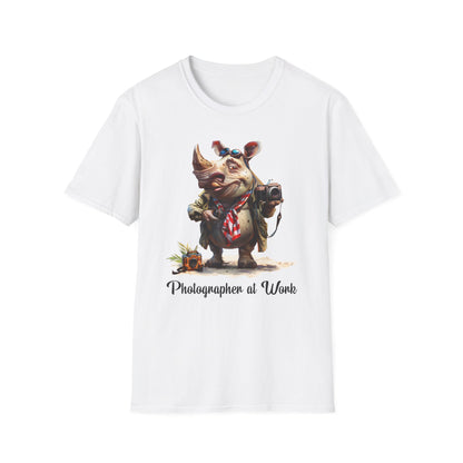 Rhino Photographer Softstyle T-Shirt