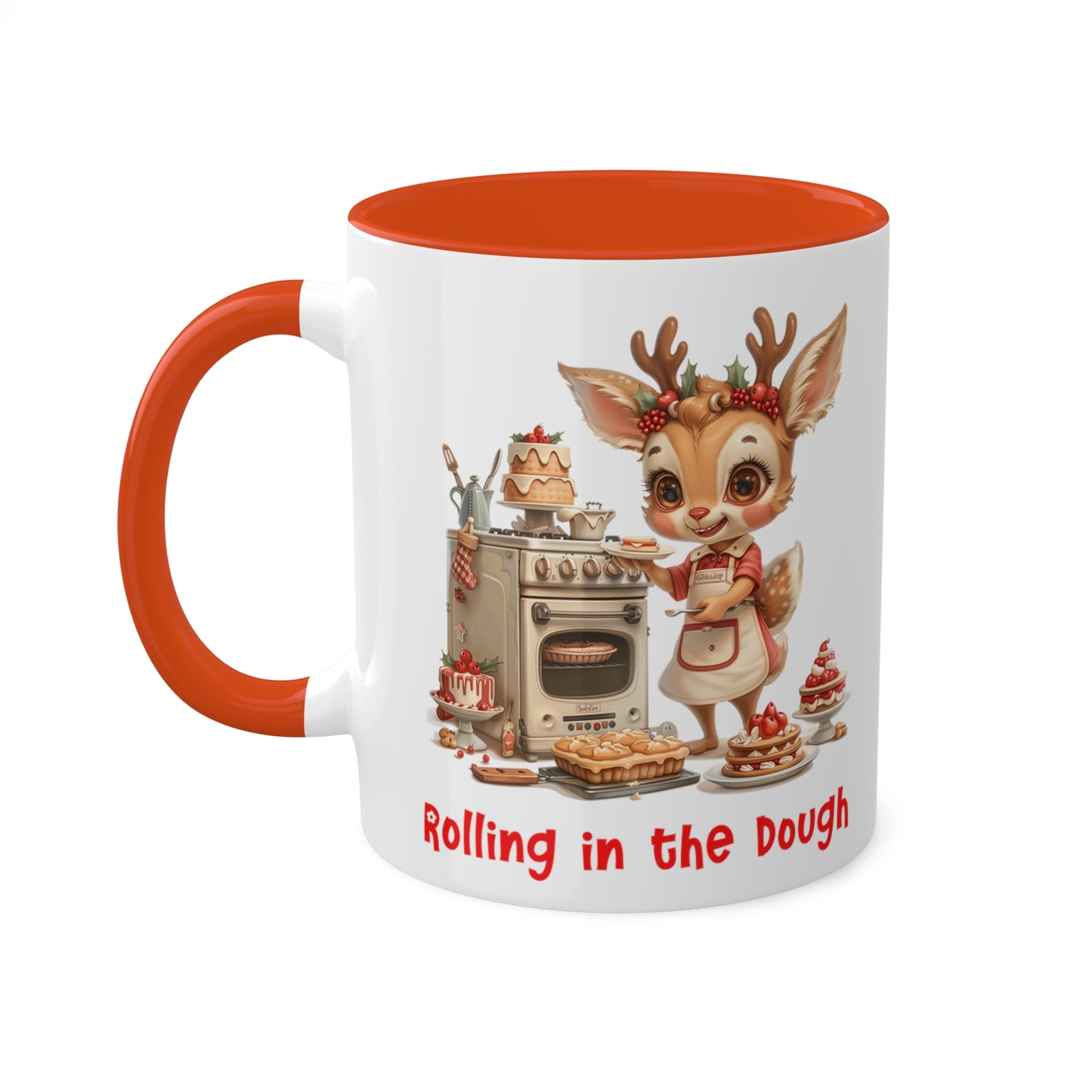 Deer Christmas Baker Mug