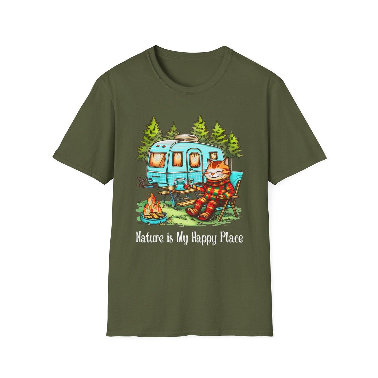 Cat Camper Softstyle T-Shirt