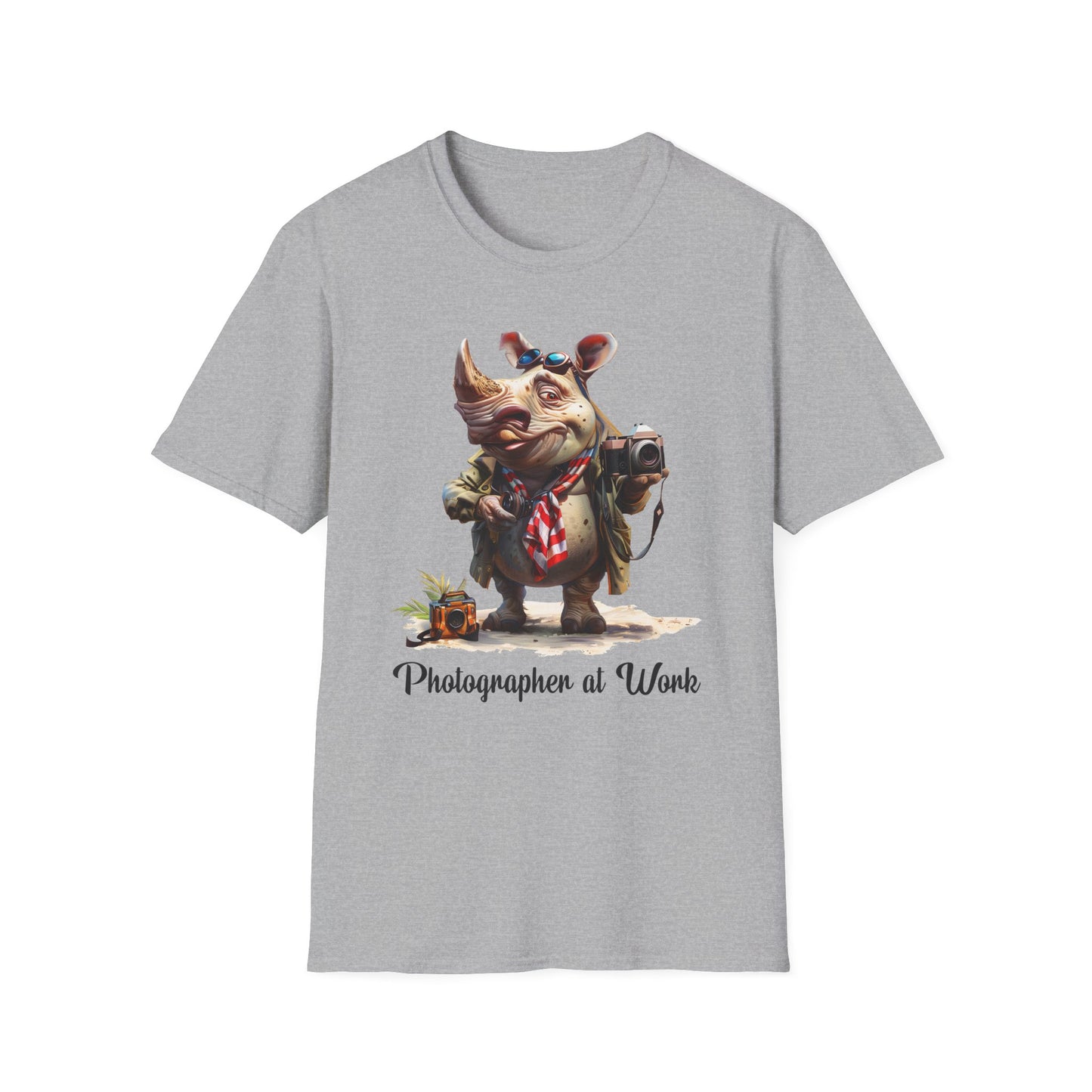 Rhino Photographer Softstyle T-Shirt