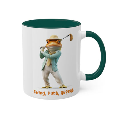 Frog Golfer Mug