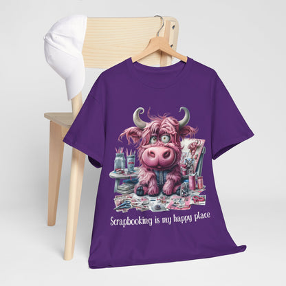 Highland Cow Scrapbooking Tee