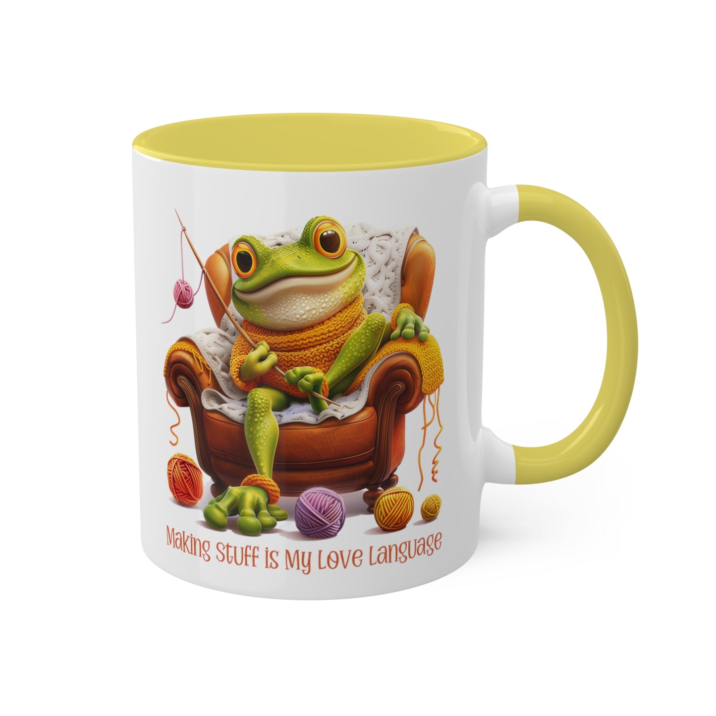 Frog Crocheter Mug