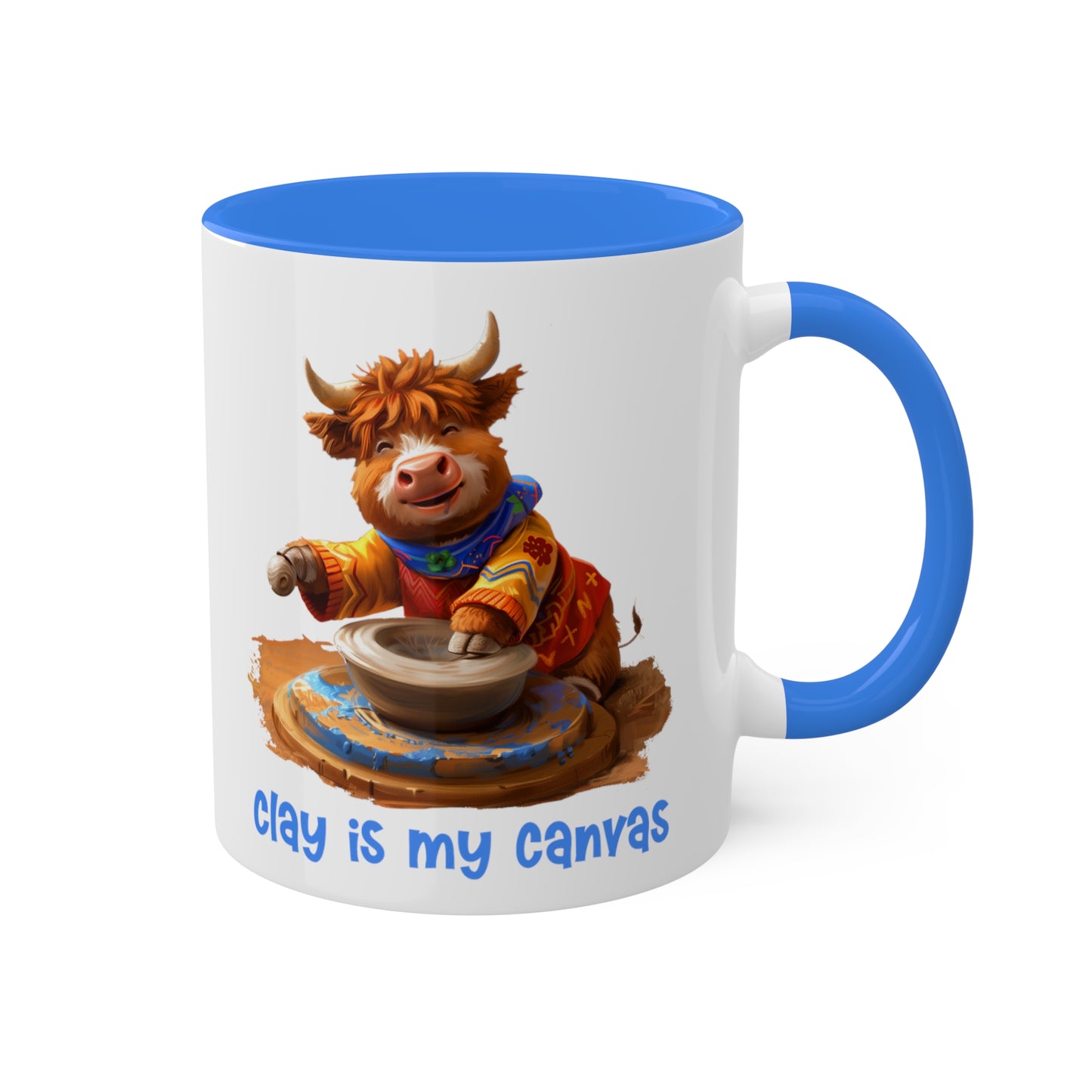 Highland Cow Potter Mug