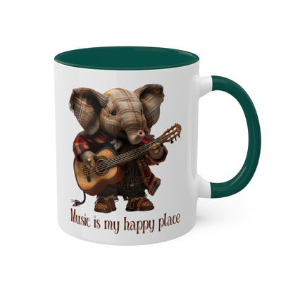 Elephant Musician Mug