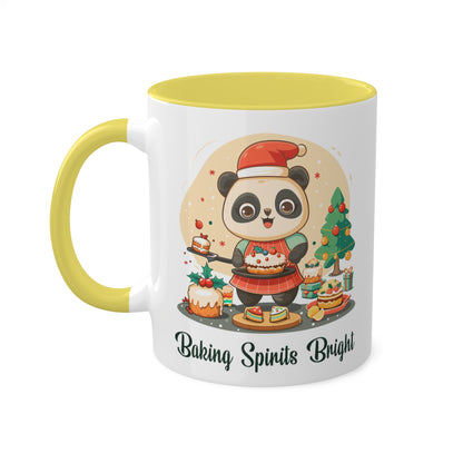 Panda Bear Christmas Baker Mug