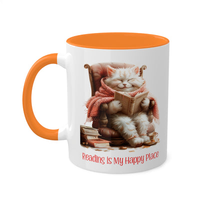 Cat Reading Mug