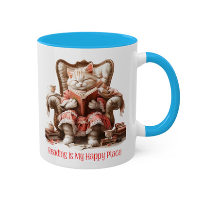 Cat Reading Mug