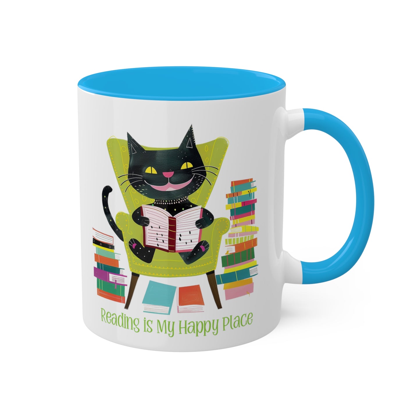 Cat Reading Mug