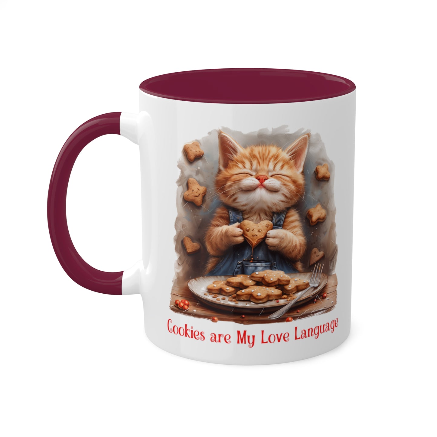 Cat Christmas Baker Mug