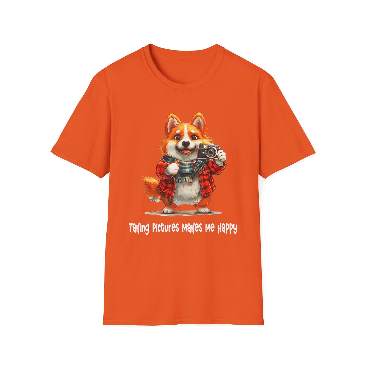 Corgi Painter Softstyle T-Shirt