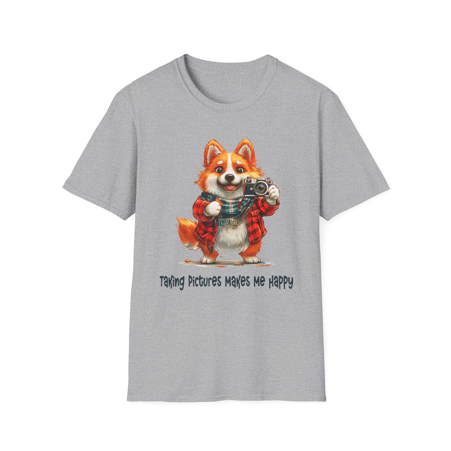 Corgi Painter Softstyle T-Shirt