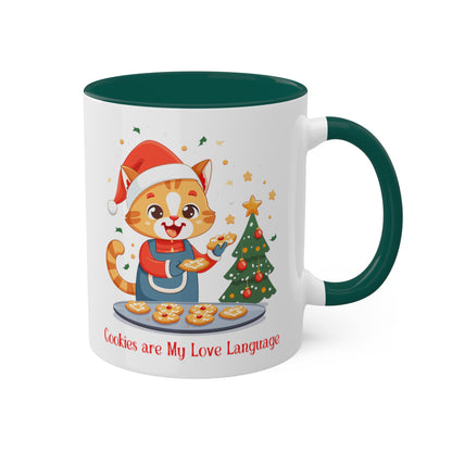 Kitty Cat Christmas Baker Mug