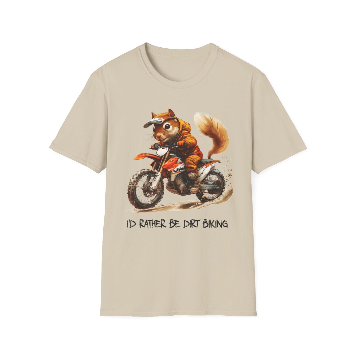 Squirrel Dirt Biking Softstyle T-Shirt