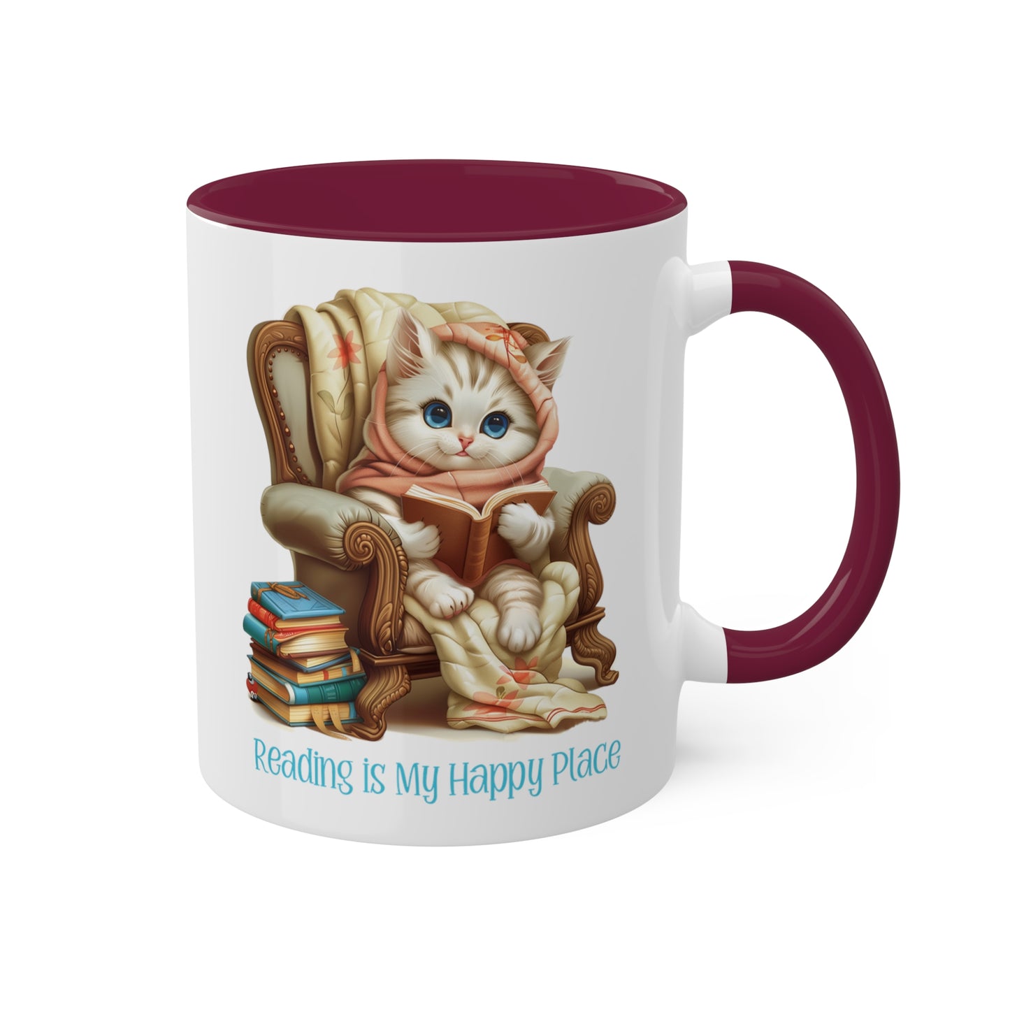 Cat Reading Mug