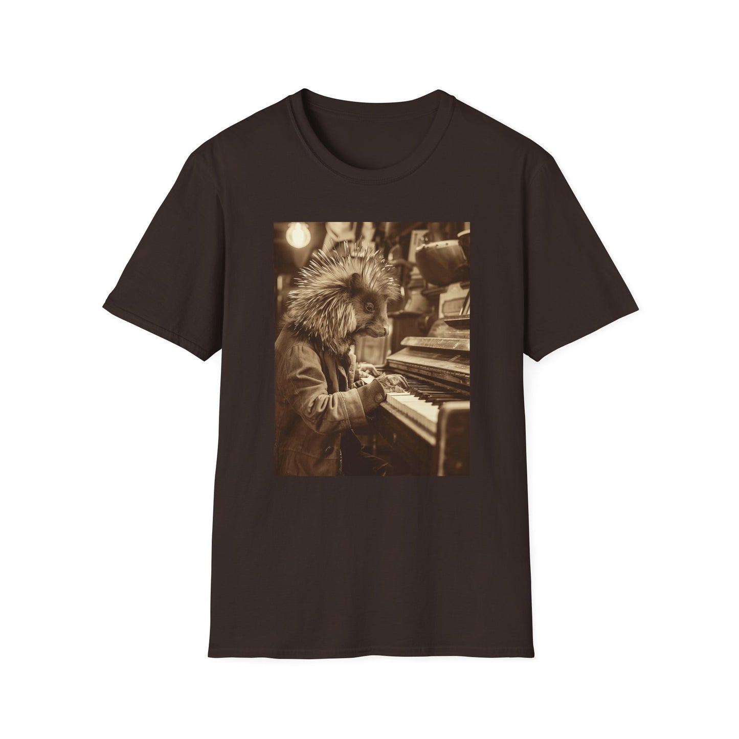 Vintage Western Porcupine Piano Softstyle T-Shirt