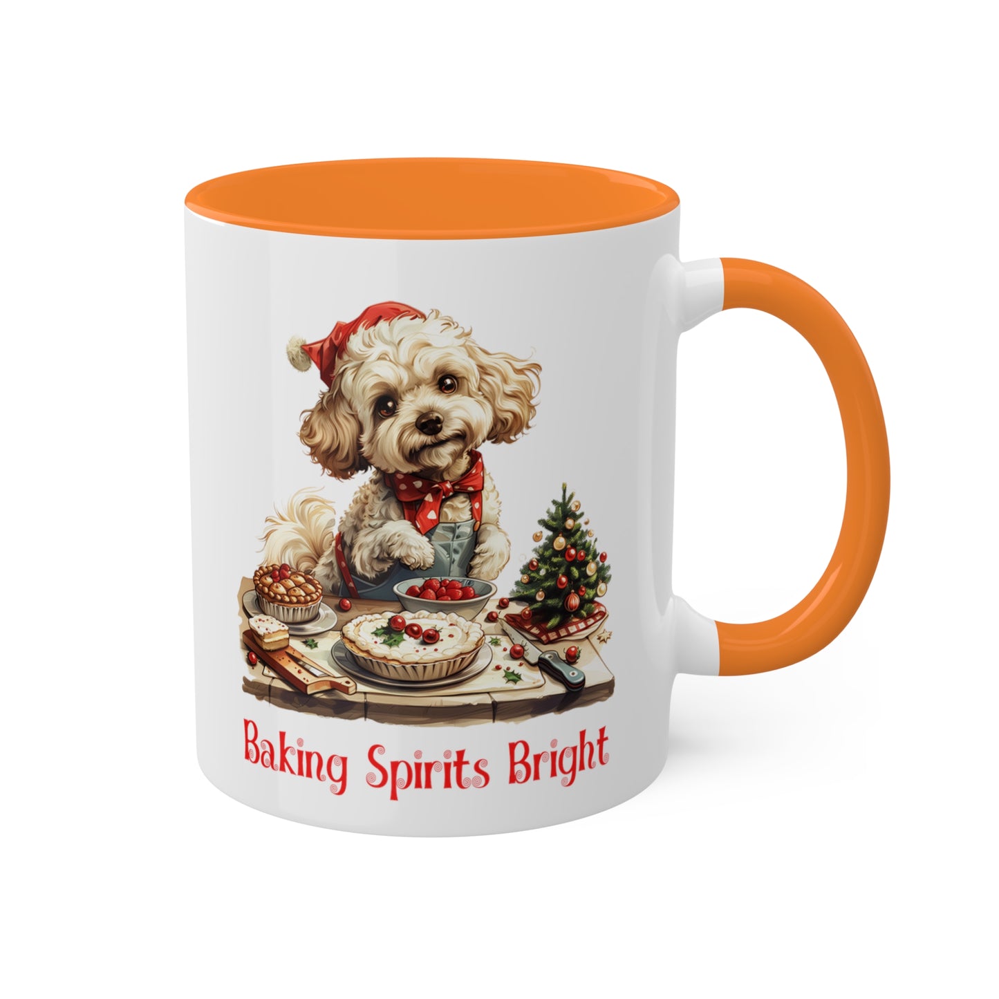 Poodle Christmas Baker Mug