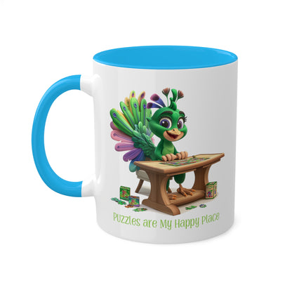 Peacock Puzzler Mug