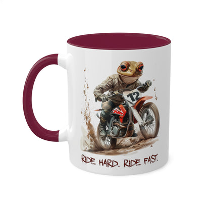 Frog Dirt Biker Mug