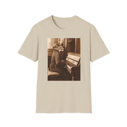 Vintage Western Cheetah Piano Softstyle T-Shirt