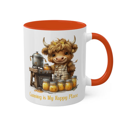 Highland Cow Canner Mug