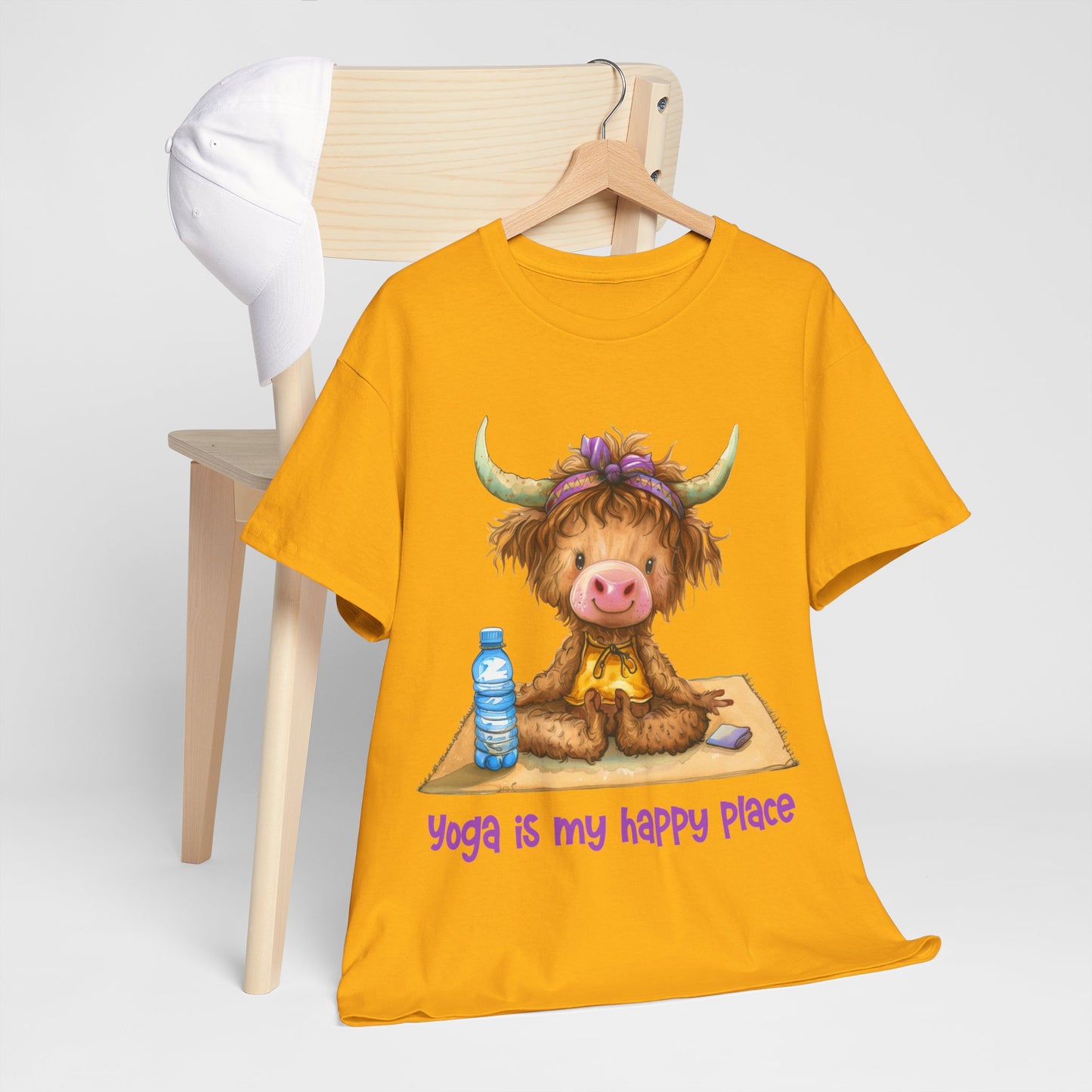 Highland Cow Yoga Tee