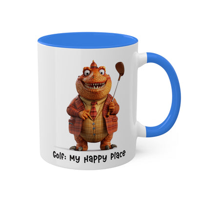 Dinosaur Golfing Mug