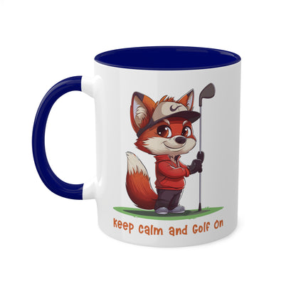 Fox Golfer Mug