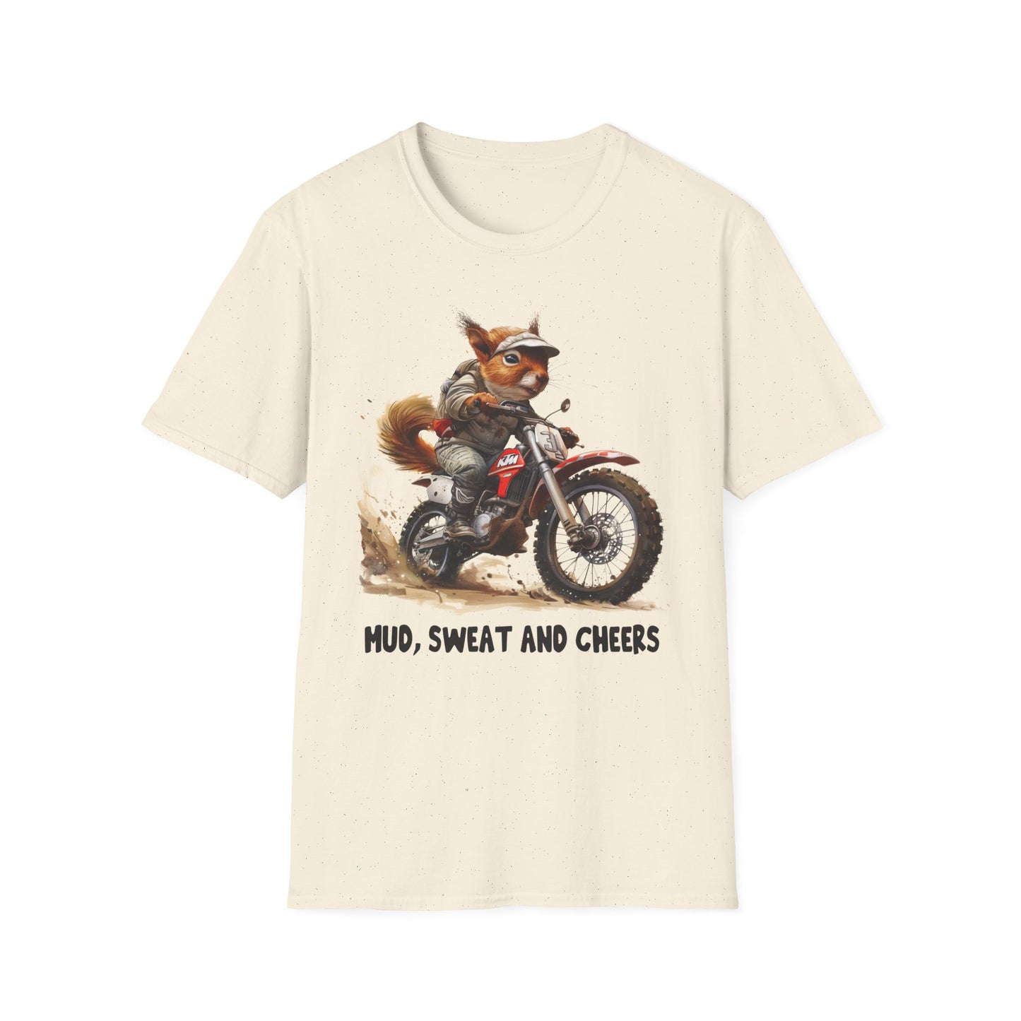 Squirrel Dirt Bike Rider Softstyle T-Shirt