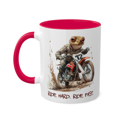 Frog Dirt Biker Mug